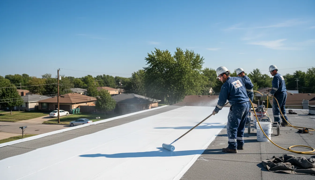 Commercial roof coating in Hawk Point, MO near me